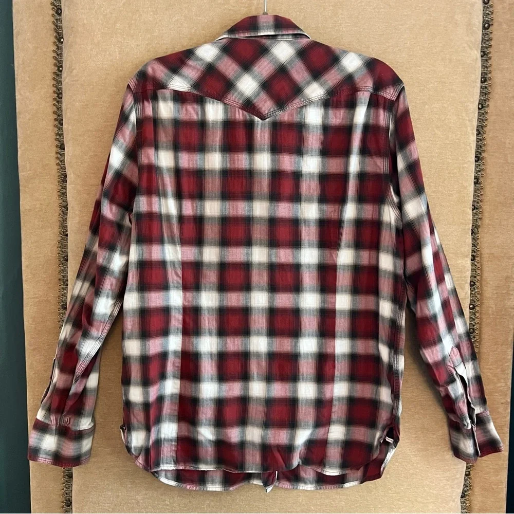 BANANA REPUBLIC Tailored Slim Fit Cotton Plaid Shirt